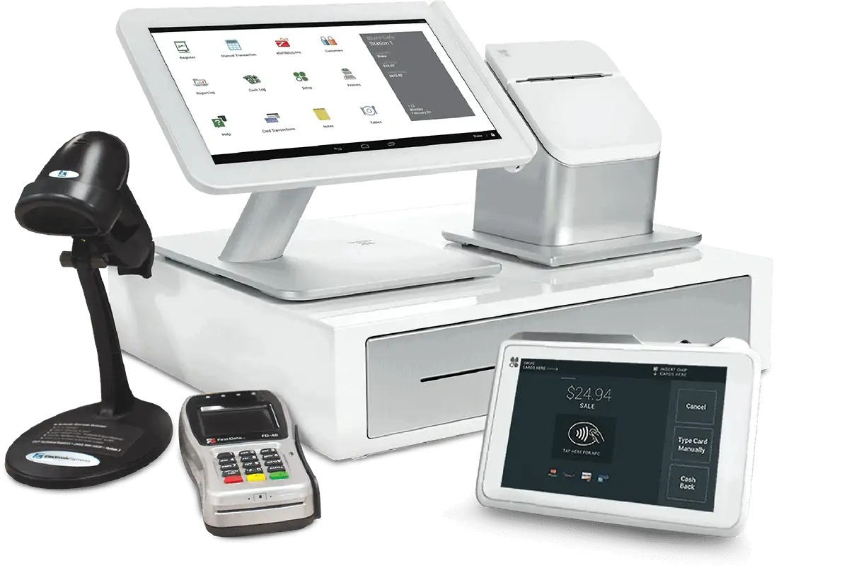Clover POS kit including Mini, Flex and Station
