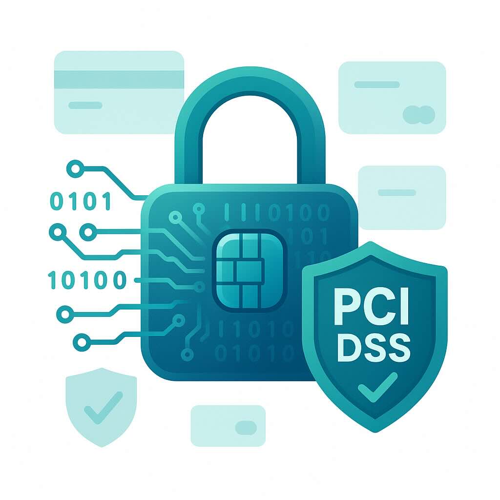 Cyber security lock representing PCI compliant payment processing
